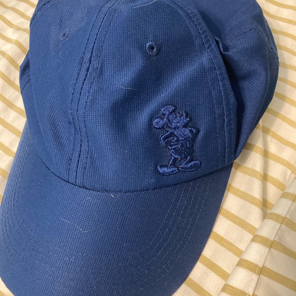 Navy Blue Embroidered Mickey Mouse Baseball Cap